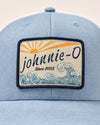 Kahuner Logo Trucker Hat in Denim Blue by Johnnie-O