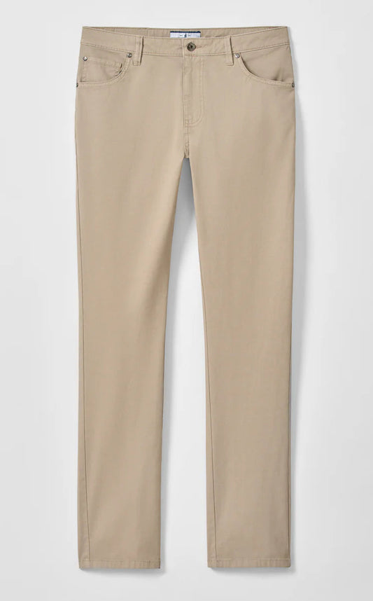 Atlas Lightweight Stretch 5-Pocket Pants in Sage by Johnnie-O