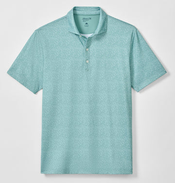 Bars Open Performance Jersey Polo in Sublime by Johnnie-O