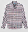 Basswood Plaid Everyday Performance Button Down Shirt in Navy by Johnnie-O