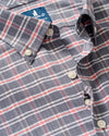 Basswood Plaid Everyday Performance Button Down Shirt in Navy by Johnnie-O