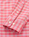 Basswood Plaid Everyday Performance Button Down Shirt in Racing Red by Johnnie-O
