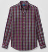 Natural Performance Button Down Shirt - Battery Pane in Navy by Johnnie-O