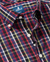 Natural Performance Button Down Shirt - Battery Pane in Navy by Johnnie-O