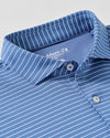 Beau Stripe Performance Jersey Polo in Lake by Johnnie-O