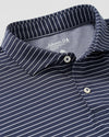 Beau Stripe Performance Jersey Polo in Navy by Johnnie-O