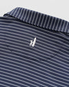 Beau Stripe Performance Jersey Polo in Navy by Johnnie-O
