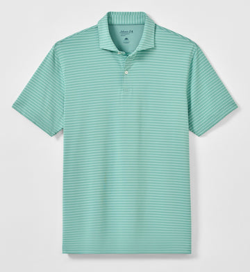 Beau Stripe Performance Jersey Polo in Sublime by Johnnie-O
