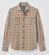 Cabin Check Lodge Shirt in Cream by Johnnie-O