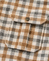 Cabin Check Lodge Shirt in Cream by Johnnie-O