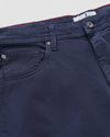 Carmel Sateen 5-Pocket Pant in Dark Navy by Johnnie-O