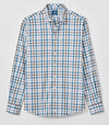Everyday Performance Button Down Shirt - Cay Exploded Gingham in White by Johnnie-O