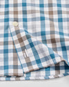 Everyday Performance Button Down Shirt - Cay Exploded Gingham in White by Johnnie-O