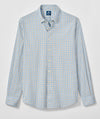 Chatham Gingham Everyday Performance Button Down Shirt in Gulf Blue by Johnnie-O
