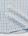 Chatham Gingham Everyday Performance Button Down Shirt in Gulf Blue by Johnnie-O