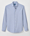 Chestnut Pane Natural Performance Button Down Shirt in Salt Creek by Johnnie-O