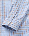 Chestnut Pane Natural Performance Button Down Shirt in Salt Creek by Johnnie-O