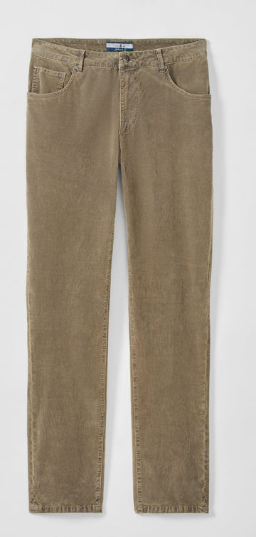 Hampton Garment-Dyed Corduroy Pant in Fawn by Johnnie-O