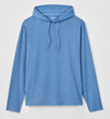 Hoppin Ribbed Knit Performance Hoodie in Heather Sailor by Johnnie-O