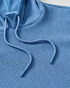 Hoppin Ribbed Knit Performance Hoodie in Heather Sailor by Johnnie-O