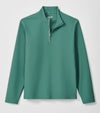 Hoppin Ribbed Knit Performance 1/4 Zip Pullover in Zest by Johnnie-O