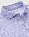 Island Cocktail Performance Jersey Polo in Viola by Johnnie-O