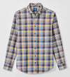 Lakeridge Plaid Performance Flannel Button Down Shirt in Navy by Johnnie-O