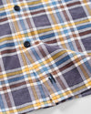 Lakeridge Plaid Performance Flannel Button Down Shirt in Navy by Johnnie-O