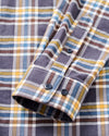Lakeridge Plaid Performance Flannel Button Down Shirt in Navy by Johnnie-O
