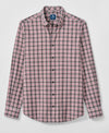 Lane Forest Pane Performance Flannel Button Down Shirt in Thunder by Johnnie-O