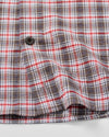 Lane Forest Pane Performance Flannel Button Down Shirt in Thunder by Johnnie-O