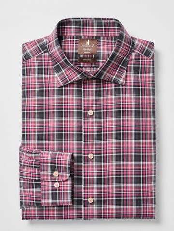 Merced Multi Check Top Shelf Cotton Button Down Shirt in Palm Beach by Johnnie-O