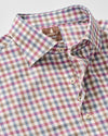 Merced Check Top Shelf Cotton Button Down Shirt in Ripple by Johnnie-O