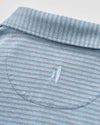 Performance Jersey Polo - Michael Stripe in Carbon Navy by Johnnie-O
