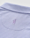 Performance Jersey Polo - Michael Stripe in Viola by Johnnie-O