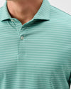 Beau Stripe Performance Jersey Polo in Sublime by Johnnie-O