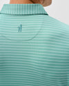 Beau Stripe Performance Jersey Polo in Sublime by Johnnie-O