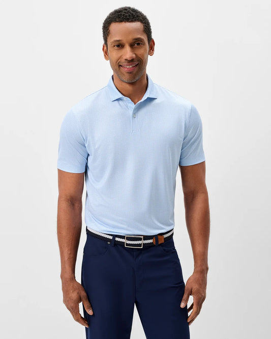 Performance Jersey Polo - Dot Neat in Sailor by Johnnie-O