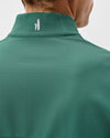 Hoppin Ribbed Knit Performance 1/4 Zip Pullover in Zest by Johnnie-O