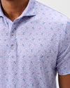 Island Cocktail Performance Jersey Polo in Viola by Johnnie-O