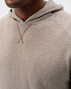 Cotton Blend Hoodie in Coffee by Johnnie-O