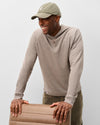 Cotton Blend Hoodie in Coffee by Johnnie-O