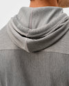 Hoppin Ribbed Knit Performance Hoodie in Heather Thunder by Johnnie-O