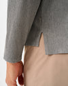 Hoppin Ribbed Knit Performance Hoodie in Heather Thunder by Johnnie-O
