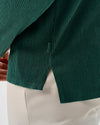 Hoppin Ribbed Knit Performance Hoodie in Heather Zest by Johnnie-O