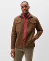 Quilted Chore Coat in Russet by Johnnie-O