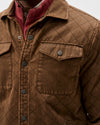 Quilted Chore Coat in Russet by Johnnie-O