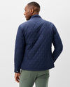 Juno Quilted Snap Jacket in Navy by Johnnie-O