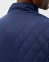 Juno Quilted Snap Jacket in Navy by Johnnie-O