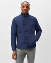Juno Quilted Snap Jacket in Navy by Johnnie-O